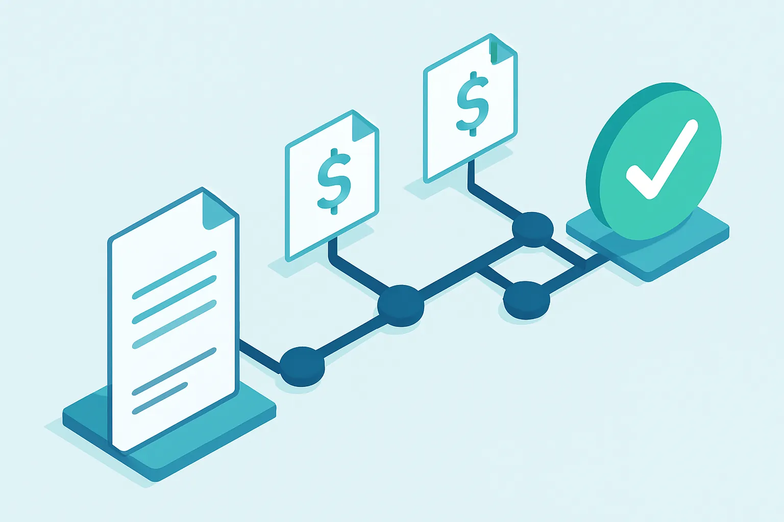 Diagrama de flujo de aprobación de compras desde la solicitud hasta la orden final